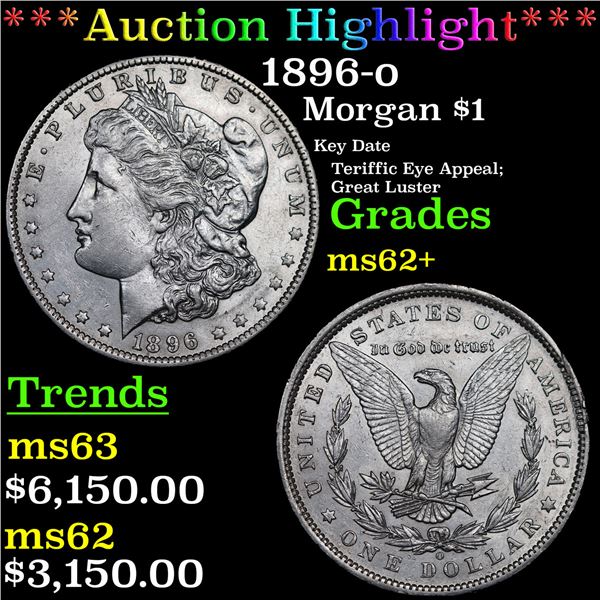 ***Auction Highlight*** 1896-o Morgan Dollar $1 Grades Select Unc (fc)