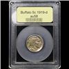 Image 4 : ***Auction Highlight*** 1919-d Buffalo Nickel 5c Graded Choice AU/BU Slider BY USCG (fc)