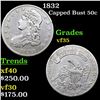 Image 1 : 1832 Capped Bust Half Dollar 50c Grades vf++