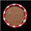 Image 3 : Mixed small cents 1c orig shotgun roll, 1920-p Lincoln Wheat Cent end, Lincoln Wheat Cent other end,