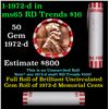 Image 1 : Shotgun Lincoln 1c roll, 1972-d 50 pcs Original Bank Wrapper.