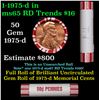 Image 1 : Shotgun Lincoln 1c roll, 1975-d 50 pcs Original Bank Wrapper.