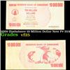 Image 1 : 2008 Zimbabawe 10 Million Dollar Note P# 55A Grades vf+