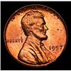 Image 2 : 1957-p Lincoln Cent 1c Grades Gem+ Unc RD
