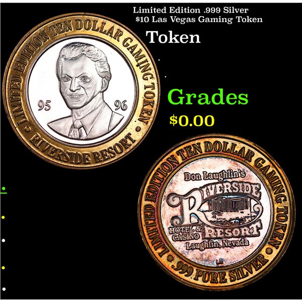 Limited Edition .999 Silver $10 Las Vegas Gaming Token