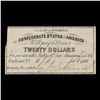 Image 2 : C.S.A. Aug 19th, 1861 $20 Intrest Note Grades Choice AU/BU Slider