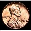 Image 2 : 1963-p Lincoln Cent 1c Grades GEM+ Unc RD