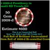 Image 1 : Shotgun Lincoln 1c roll, 2009-d Presidency 50 pcs Bank Wrapper.