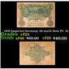 Image 1 : 1910 Imperial Germany 20 mark Note P#  41 Grades vf+