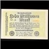 Image 2 : 1923 Weimar Germany 10 Millionen Mark Note P# 106C Grades Choice AU/BU Slider