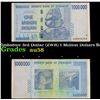 2007-2008 Zimbabwe 3rd Dollar (ZWR) 1 Million Dollars Banknote P# 77 Grades Choice AU/BU Slider