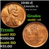 1946-d Lincoln Cent 1c Grades GEM++ RD