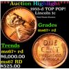 ***Auction Highlight*** 1955-d Lincoln Cent TOP POP! 1c Graded GEM++ RD By USCG (fc)