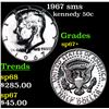 1967 sms Kennedy Half Dollar 50c Grades sp67+