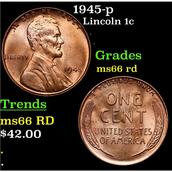 1954-d Lincoln Cent 1c Grades GEM+ Unc RD