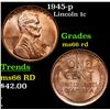 1954-d Lincoln Cent 1c Grades GEM+ Unc RD