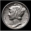 Image 2 : 1924-d Mercury Dime 10c Grades Choice AU/BU Slider
