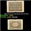 Image 1 : 1920 Germany 100 Mark Note P# 69A Grades vf+