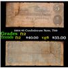 Image 1 : 1864 $5 Confederate Note, T69 Grades f, fine