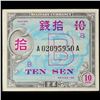 Image 2 : 1945 Japan Under Allied Occupation 10 Sen Note P# 63 Grades Select CU