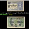 Image 1 : 1917 Imperial Germany 5 Mark Note P# 56A Grades vf++
