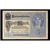 Image 2 : 1917 Imperial Germany 5 Mark Note P# 56A Grades vf++