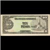 Image 2 : 1942 Philippines Under Japanese (JIM) Occupation 10 Pesos Note P# 111A Grades Choice AU/BU Slider
