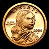 Image 2 : Proof Set of 5 Proof 2000-2004-S Sacagawea $1 Sacagawea Dollar $1 Grades GEM++ Proof Deep Cameo