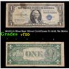 1935G $1 Blue Seal Silver Certificate Fr-1616, No Motto Grades vf, very fine