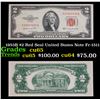 1953B $2 Red Seal United States Note Fr-1511 Grades Gem CU