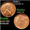 1946-s Lincoln Cent 1c Grades GEM++ Unc RD