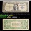 1935E $1 Blue Seal Silver Certificate (Narrow) Fr-1614 Grades vf+