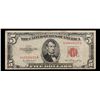 Image 2 : 1953 $5 Red Seal Note Grades vf+