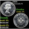 1964 Canada Dollar $1 Grades GEM++ PL