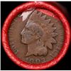 Image 2 : Mixed small cents 1c orig shotgun roll, 1903 Indian Cent,  Lincoln Cent other end, Coca-Cola Brandt 