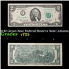1976 $2 Green Seal Federal Reserve Note (Atlanta, GA) Grades vf+