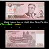 2009 Upper Korea 5,000 Won Note P# 66A Grades Gem CU