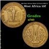 1966 West African States 10 Francs KM# 1a Grades xf
