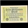Image 2 : 1923 Weimar Germany 10 Millionen Mark Note P# 106C Grades Choice AU/BU Slider