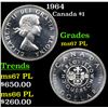 1964 Canada Dollar $1 Grades GEM++ PL