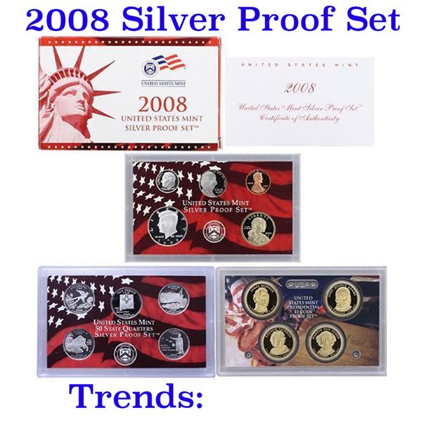 2008 United States Mint Proof Set - 14 Pieces - Extremely low mintage, hard to find