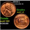 1944-s Lincoln Cent 1c Grades GEM++ Unc RD
