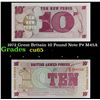 1972 Great Britain 10 Pound Note P# M45A Grades Gem CU
