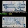 1986-1991 Canada 5 Dollars Banknote P# 95c, Sig. Bonin & Thiessen Grades vf+