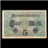Image 3 : 1917 Imperial Germany 5 Mark Note P# 56B Grades xf