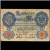 Image 2 : 1914 Imperial Germany 20 Mark Note P# 46B Grades vf+