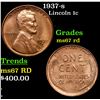 Image 1 : 1937-s Lincoln Cent 1c Grades GEM++ Unc RD