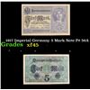 Image 1 : 1917 Imperial Germany 5 Mark Note P# 56A Grades xf+