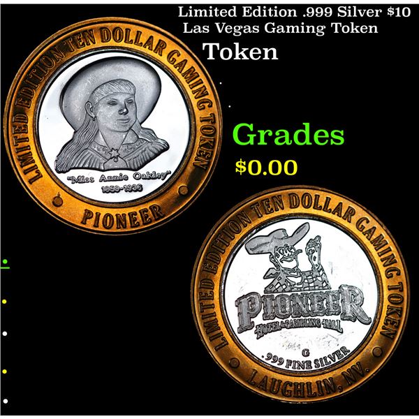 Limited Edition .999 Silver $10 Las Vegas Gaming Token