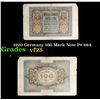 Image 1 : 1920 Germany 100 Mark Note P# 69A Grades vf+